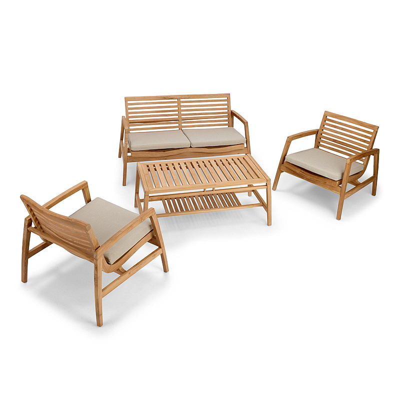 Home Sofagruppe Teak, Greve