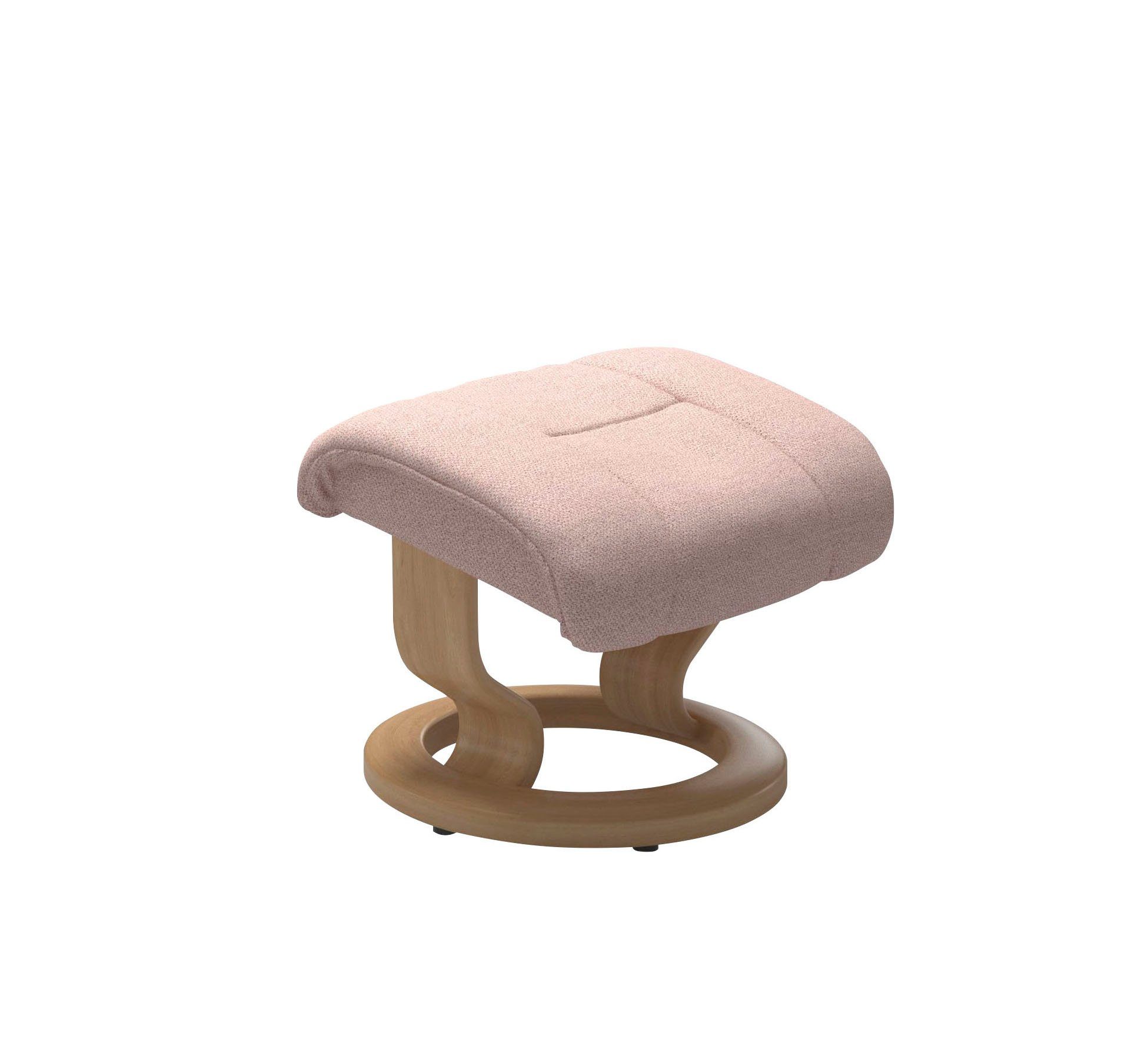 Stressless® Relaxsessel Reno (Set, Relaxsessel mit Hocker), mit Hocker, mit Classic Base, Größe S, M & L, Gestell Eiche