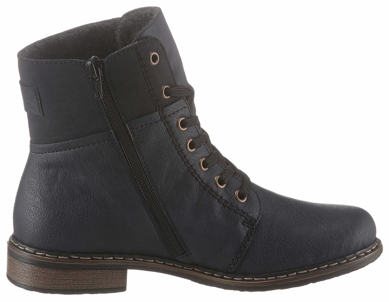 RIEKER Schnür-Stiefeletten blau