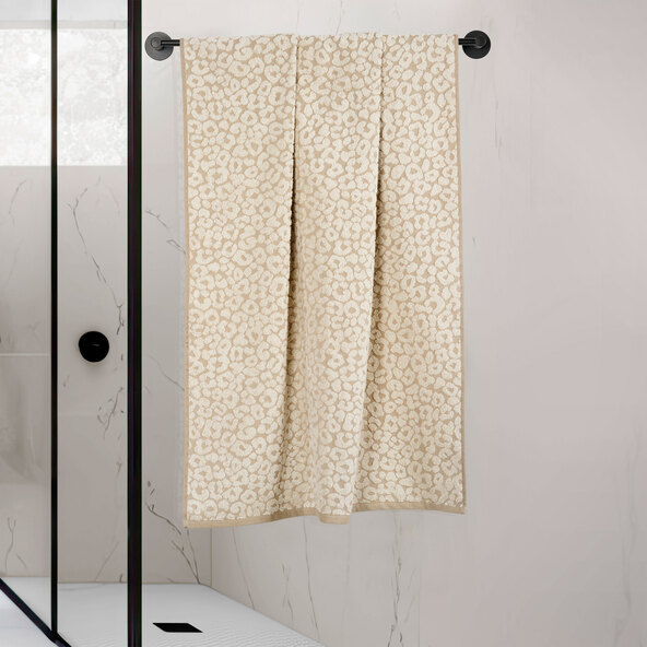 Frottierserie Square Duschtuch Leopard, 2er Set