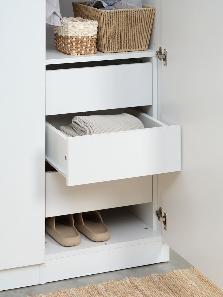 Inserção de gaveta VIBY para armário de 3 gavetas VIBY, branco