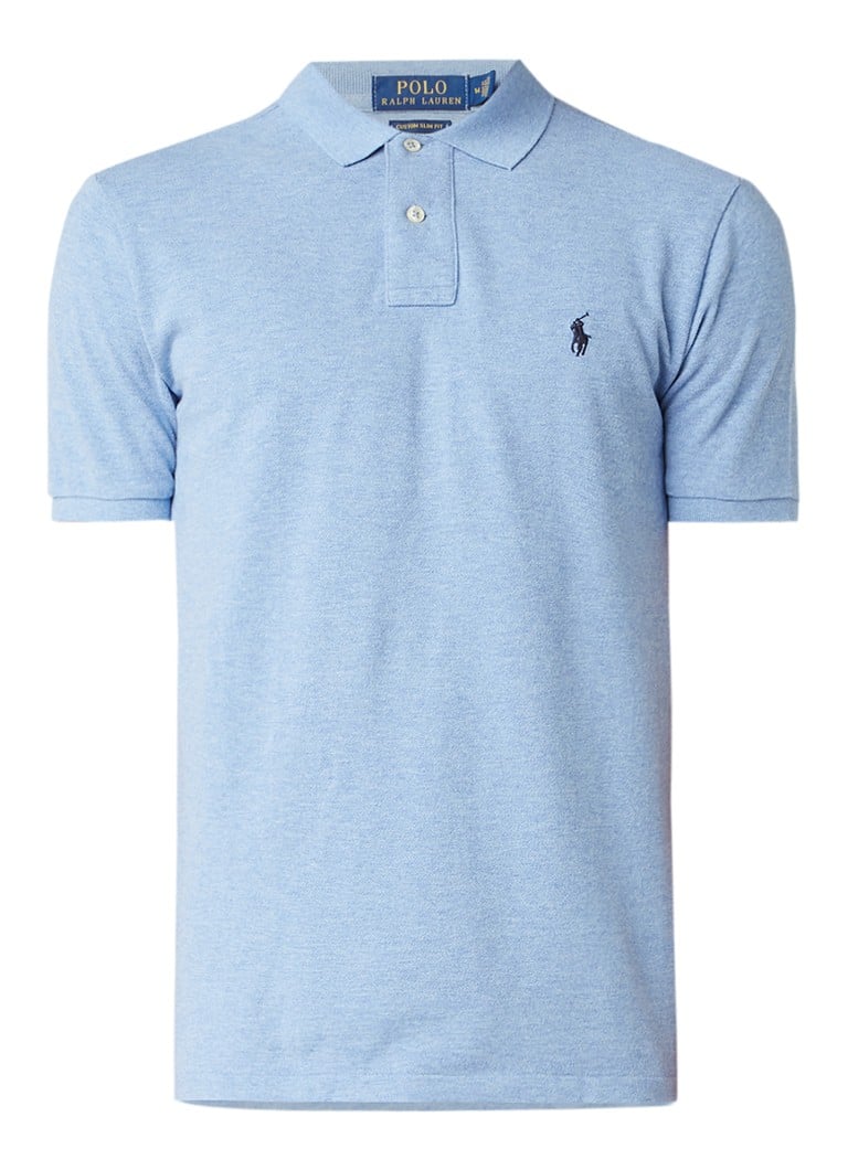 Ralph Lauren pielāgots, pieguļošs polo krekls ar izšuvumu no logotipa