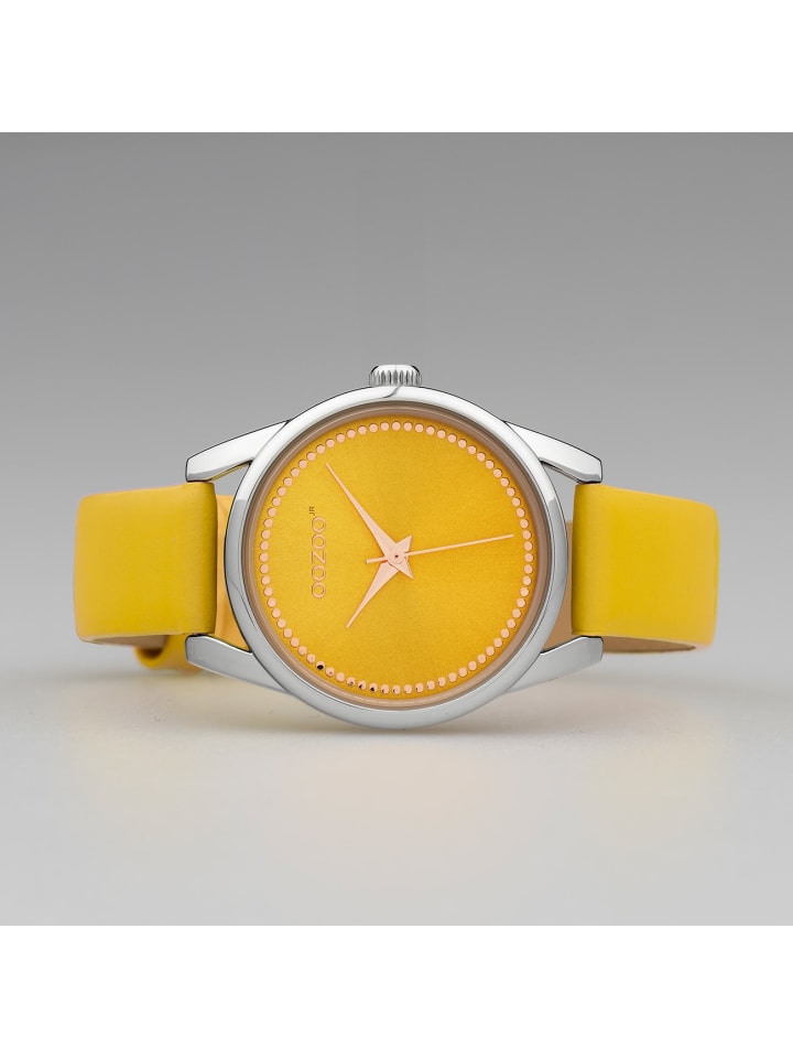 Oozoo Analog-Armbanduhr Oozoo JR gelb mittel (ca. 32mm) günstig kaufen onesize