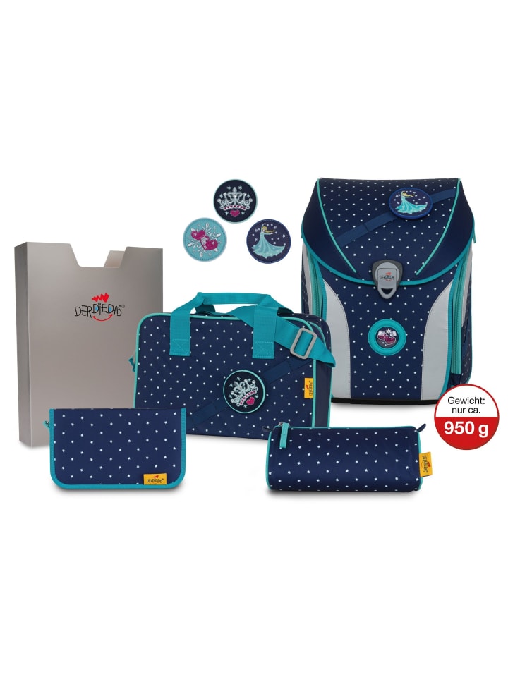 DerDieDas ErgoFlex Max Buttons Schulranzen-Set 5tlg. in star princess günstig kaufen onesize