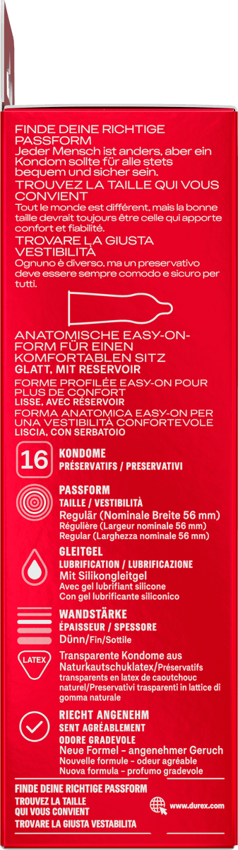 Kondome Gefühlsecht Classic, Breite 56mm, 16 St