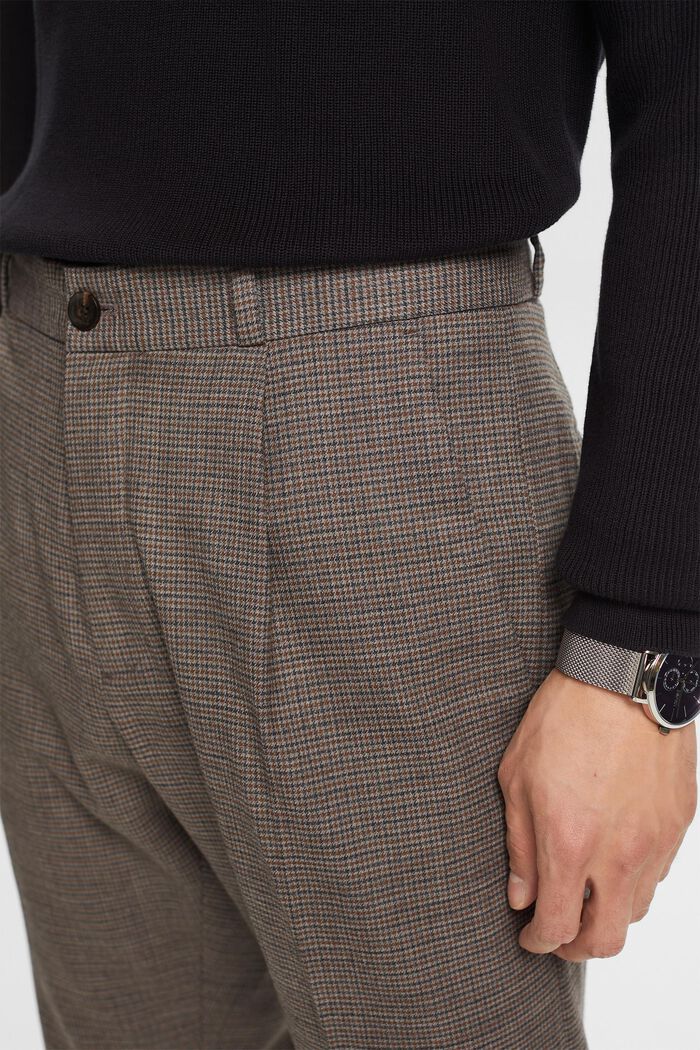 Wollhose mit Hahnentrittmuster