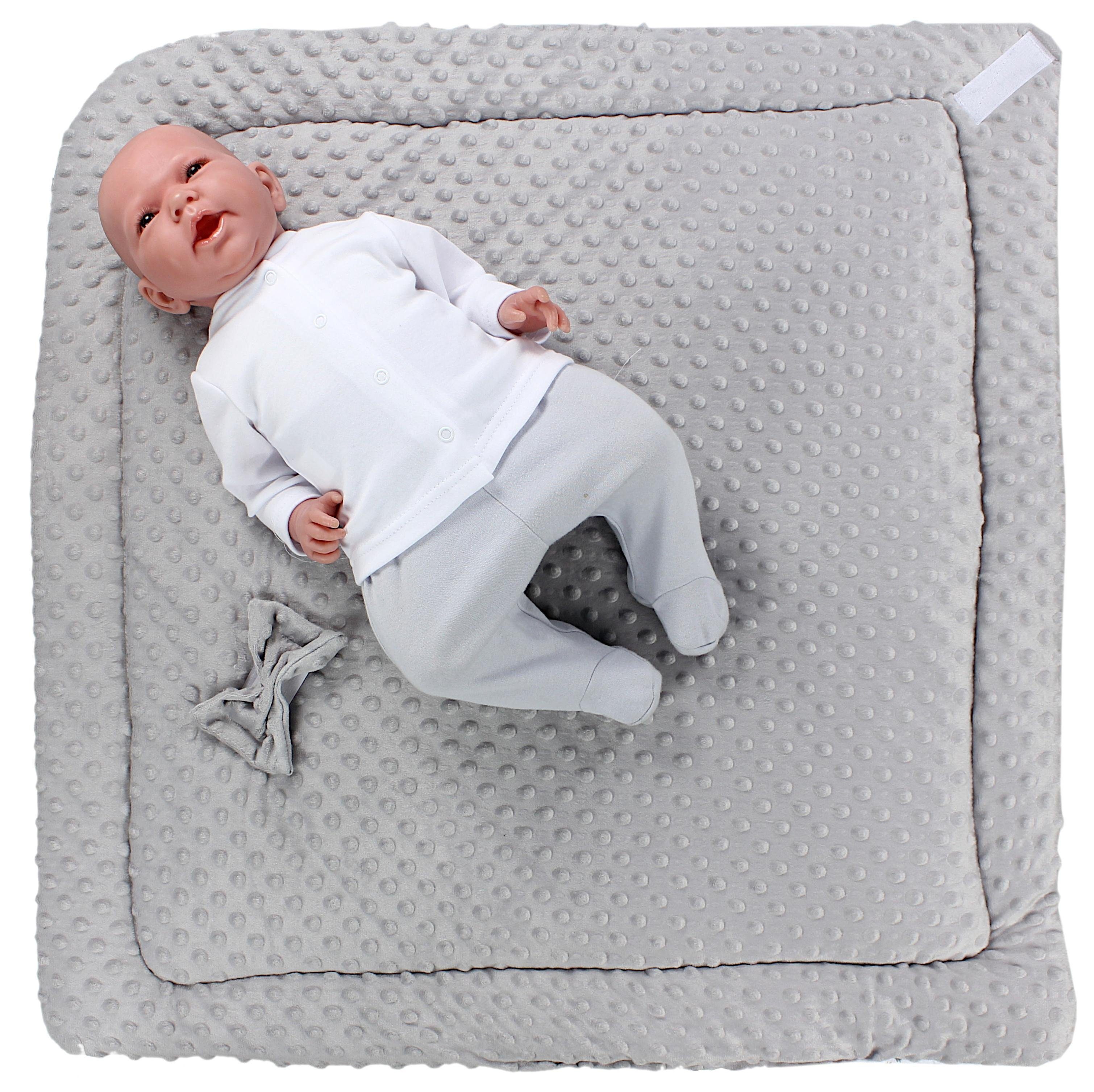Einschlagdecke TupTam Baby Winter Einschlagdecke Warm kuschelig Wattiert Minky, TupTam