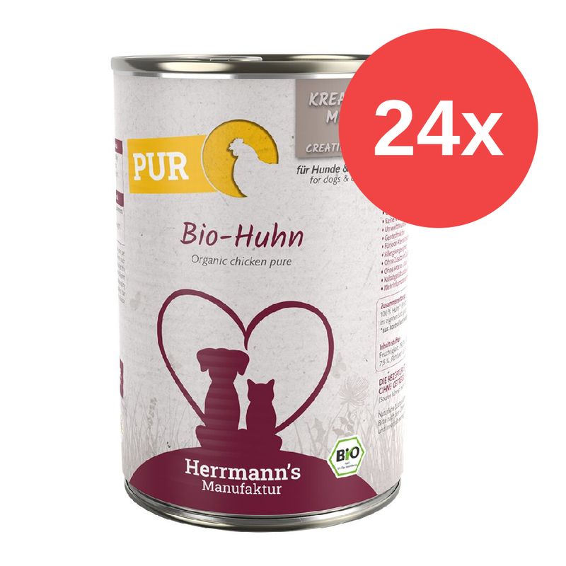 Sparpaket Herrmann's Bio-Reinfleisch 24 x 400 g