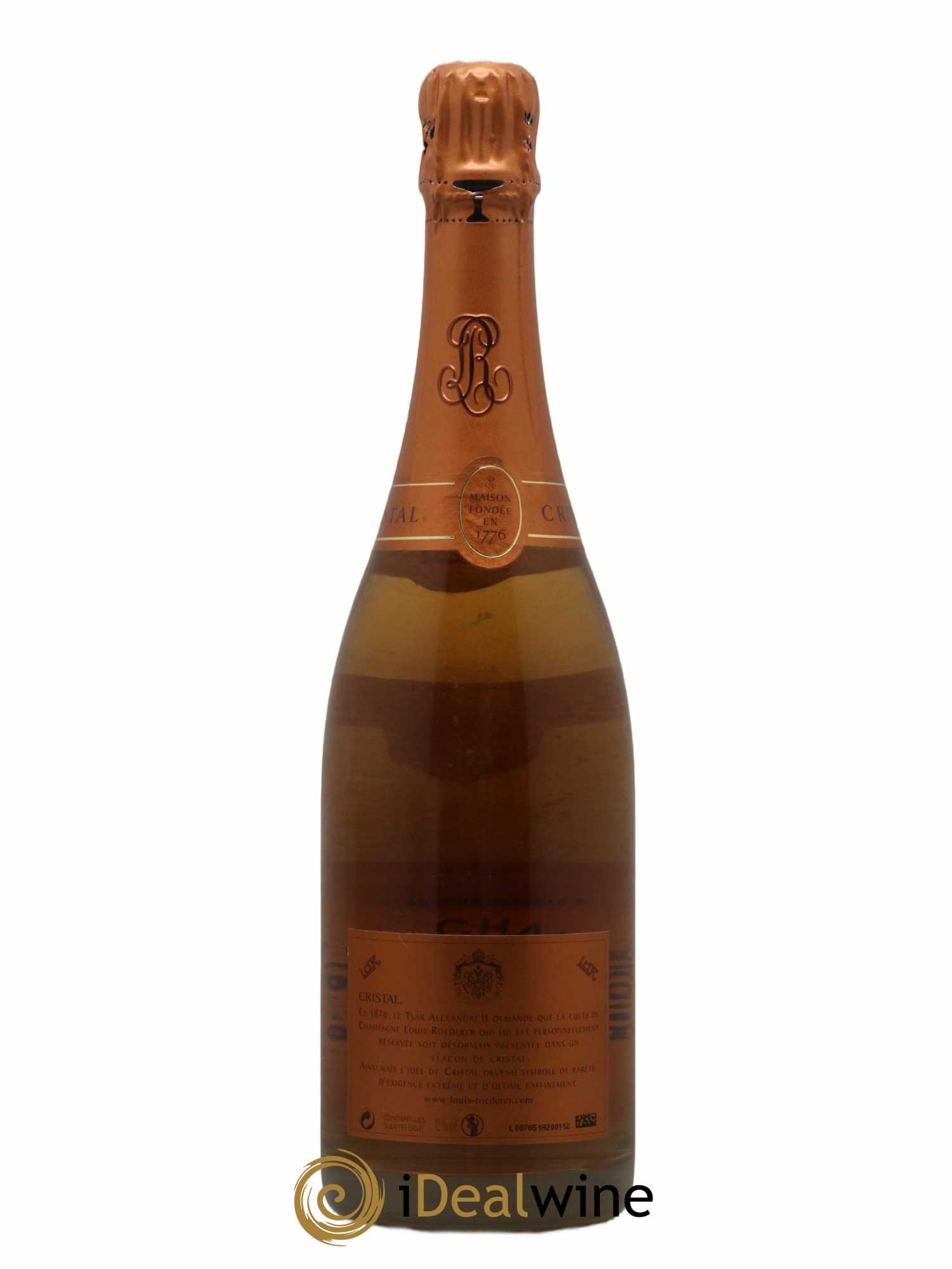 Cristal Louis Roederer Brut  2002 - Lot de 1 Bouteille