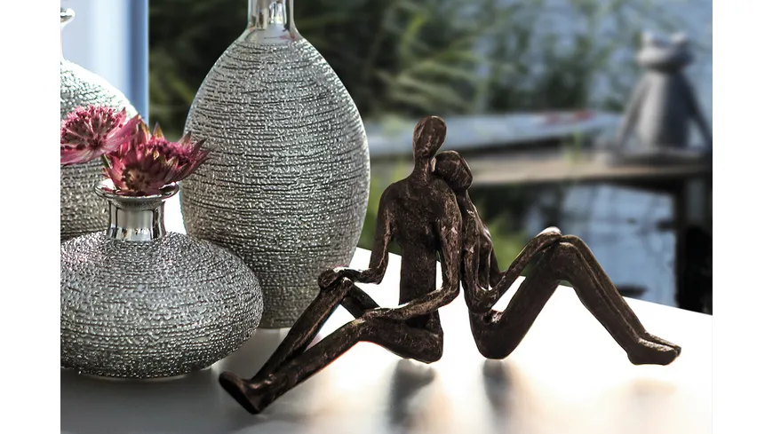 GILDE MODERN2 Skulptur Dreaming H=10cm silberfarben