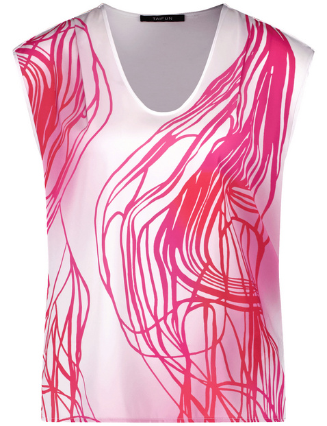 Shirt mit Satin-Front