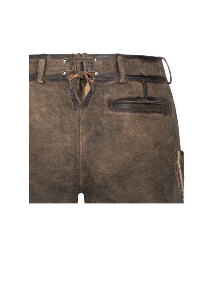 Nübler Lederhose Hotpant Viona in Hellbraun günstig kaufen