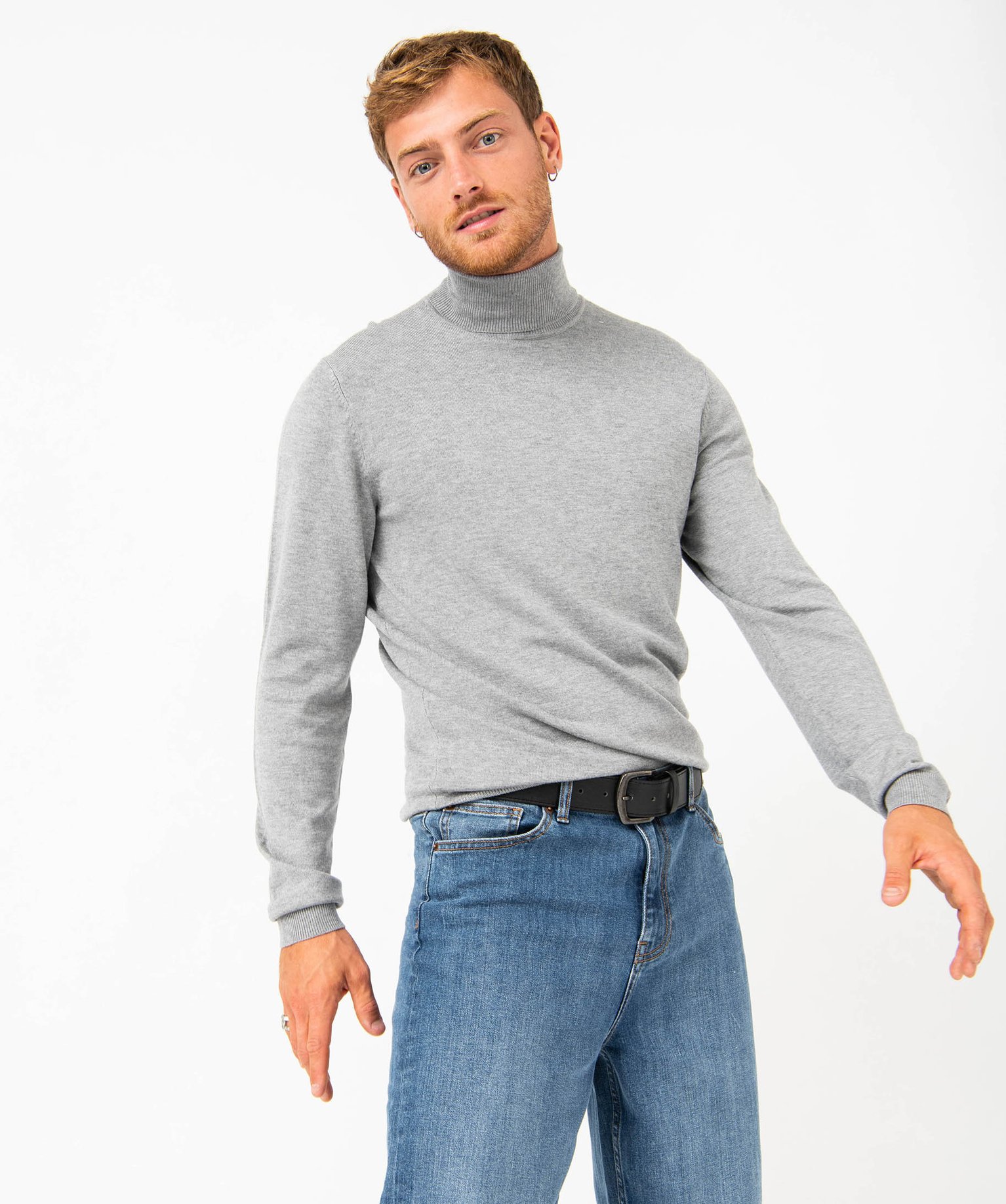 Jean Wide Legs extensible homme stone | GEMO