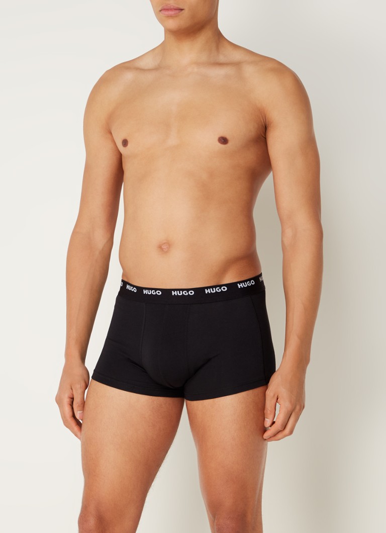 Lot de 5 boxers HUGO BOSS avec ceinture logotée