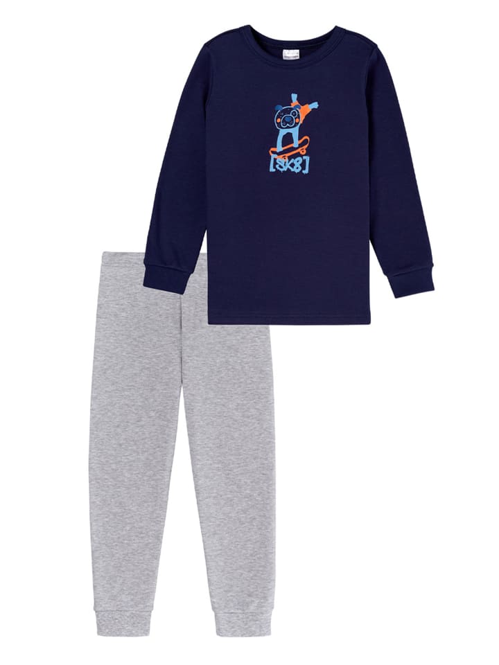 Schiesser Schlafanzug Boys World in Dunkelblau günstig kaufen