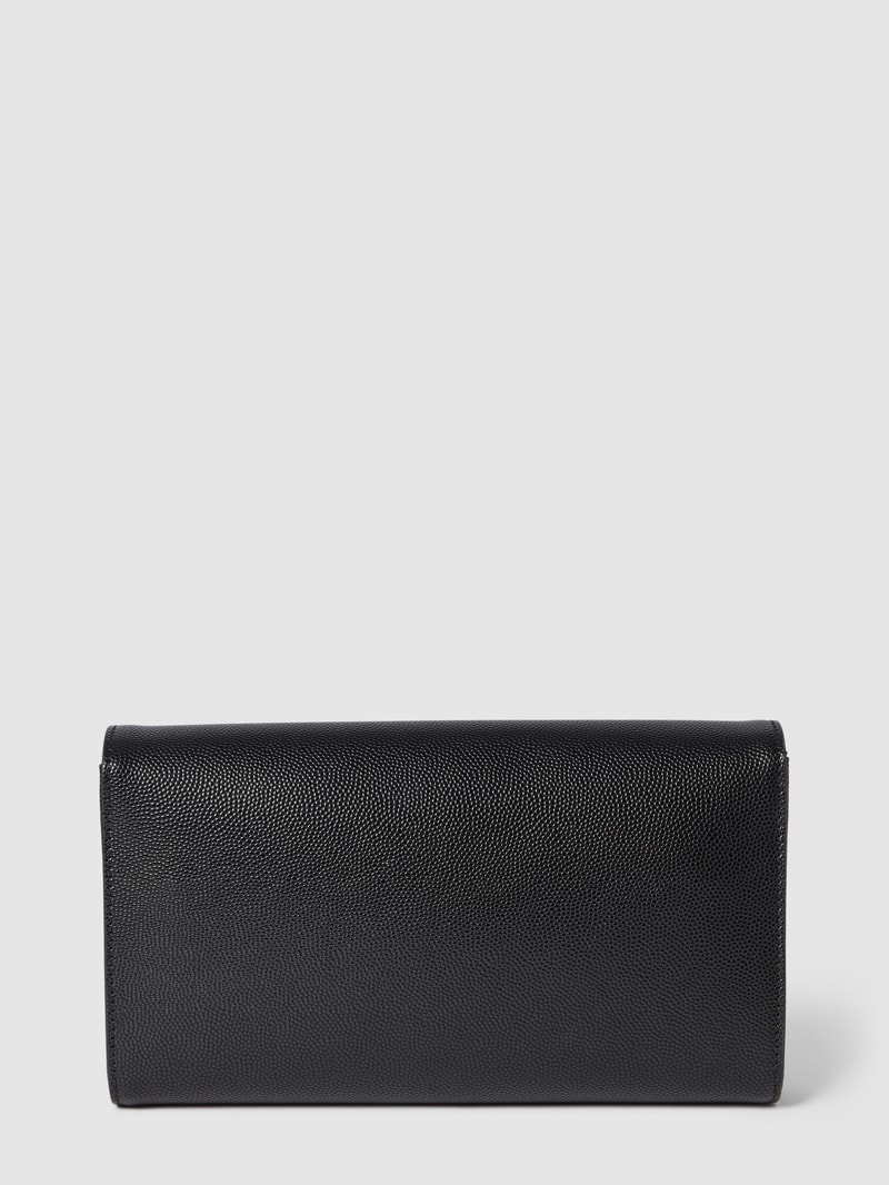 Clutch mit Strukturmuster in metallic Modell 'DIVINA' in schwarz