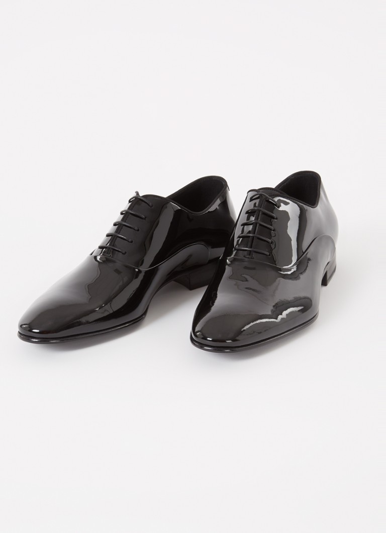 Scarpa da sera Oxford stringata in pelle verniciata HUGO BOSS