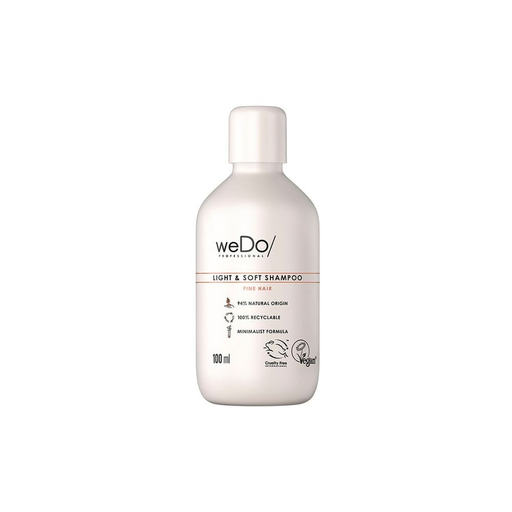 wedo Shampoing Vegan Légèreté et Douceur pour cheveux fins Shampooing vegan sans sulfate sans silicone pour cheveux fins