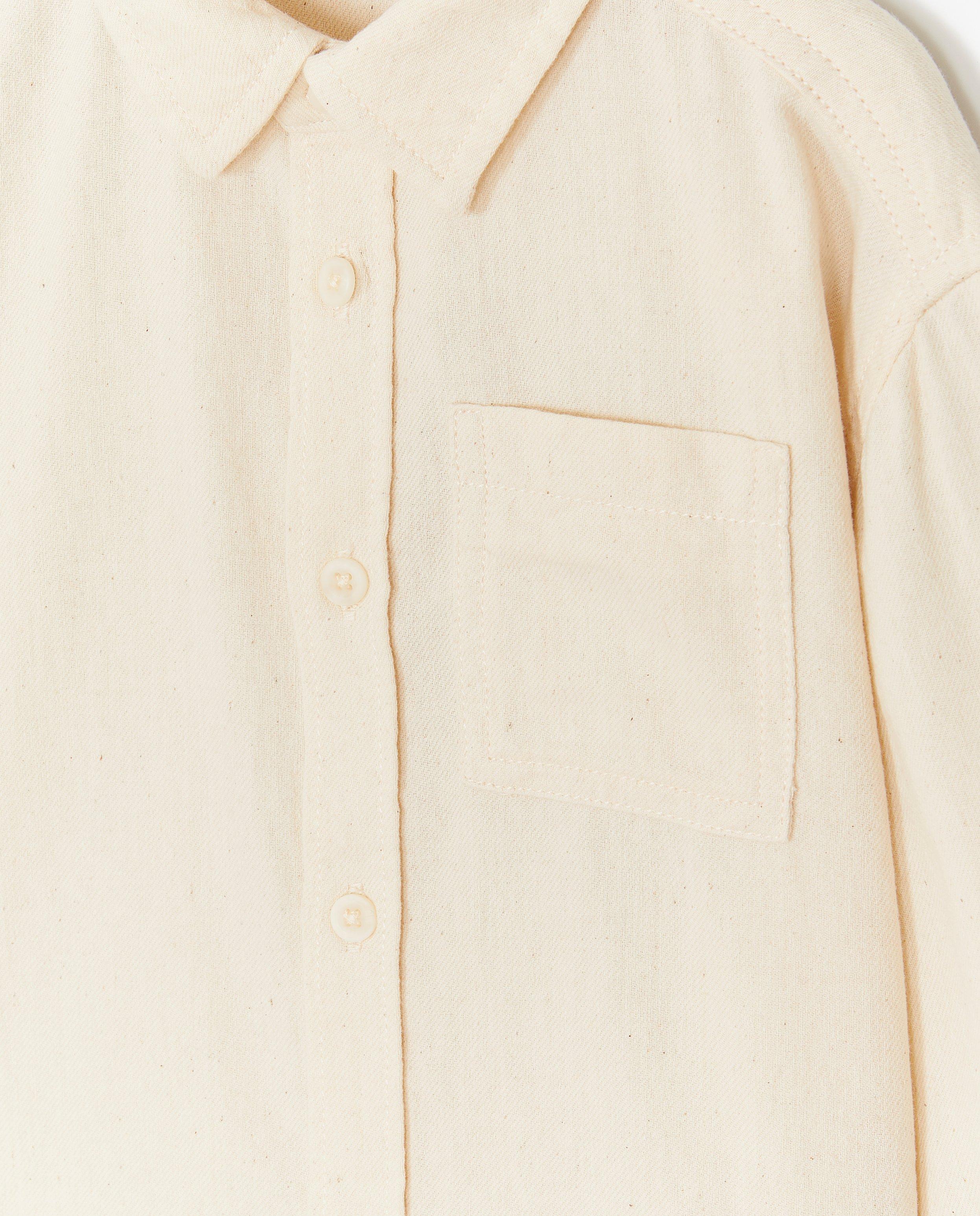 Cuddles and Smiles Beige skjorta vit
