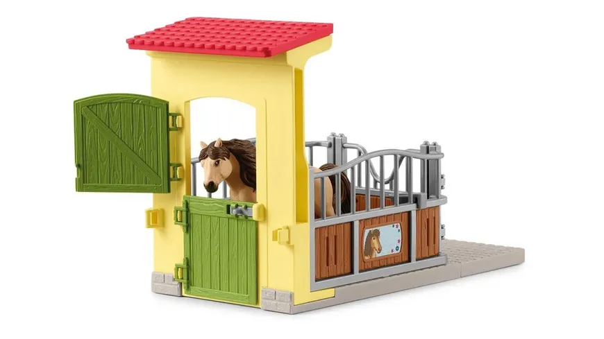 Schleich 42609 - Ponybox mit Islandpferd Hengst