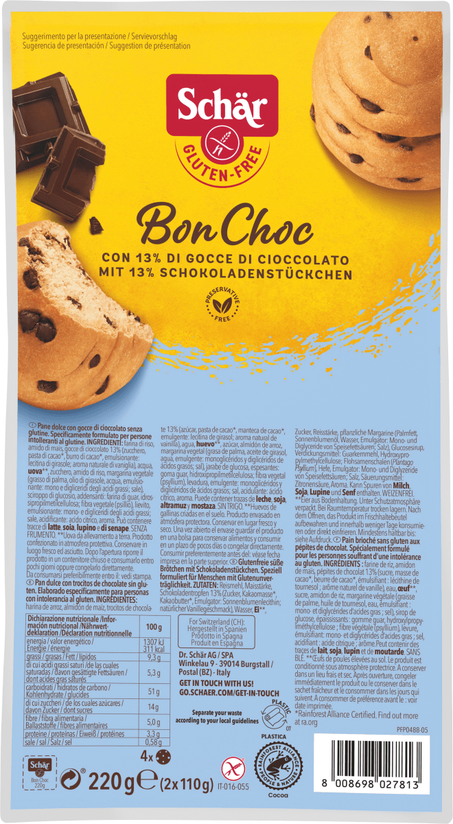 Brötchen, Schoko \Bon Choc\ (4 Stück), 220 g