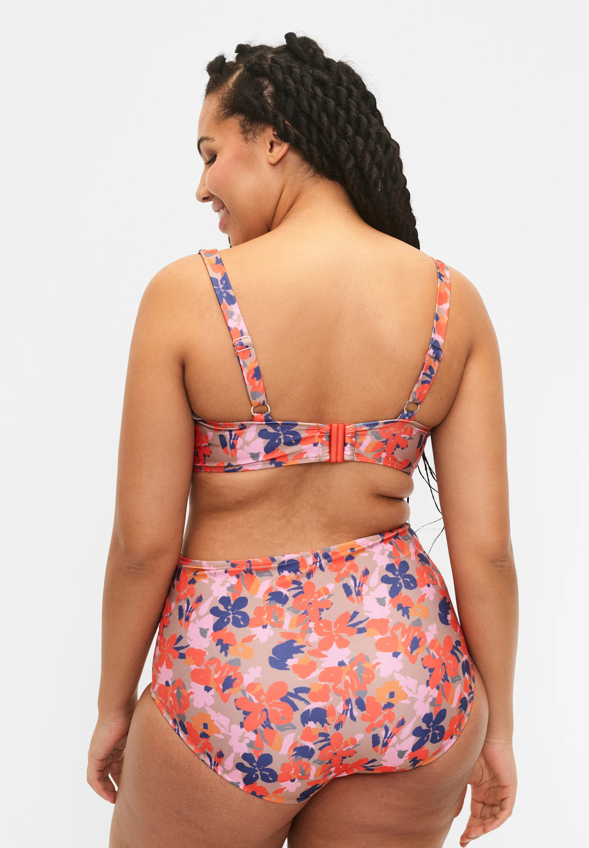 Zizzi BRAGUITA DE TALLE EXTRA ALTO CON ESTAMPADO - Braguita de bikini