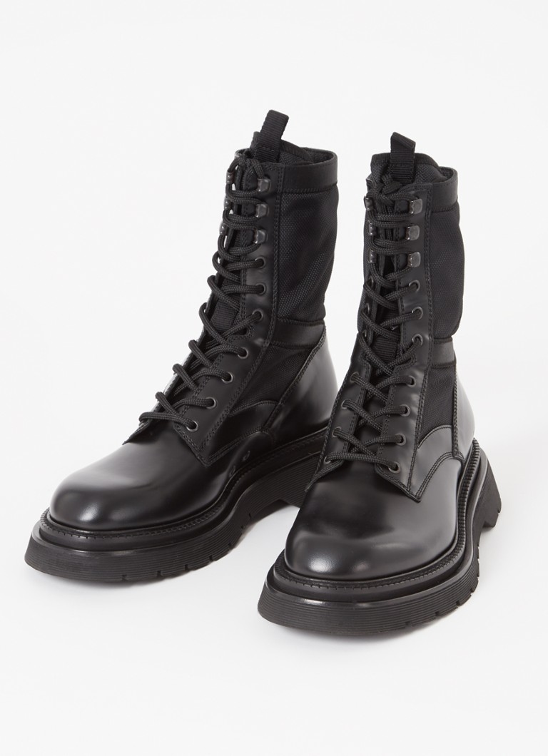 Ghete cu șireturi din piele militară Dsquared2 D2Q2