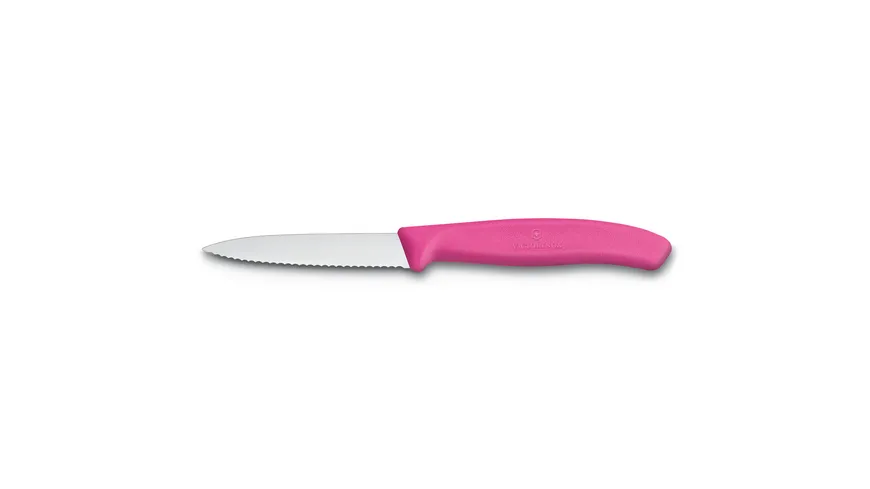 VICTORINOX Gemüsemesser Swiss Classic Welle 8cm pink