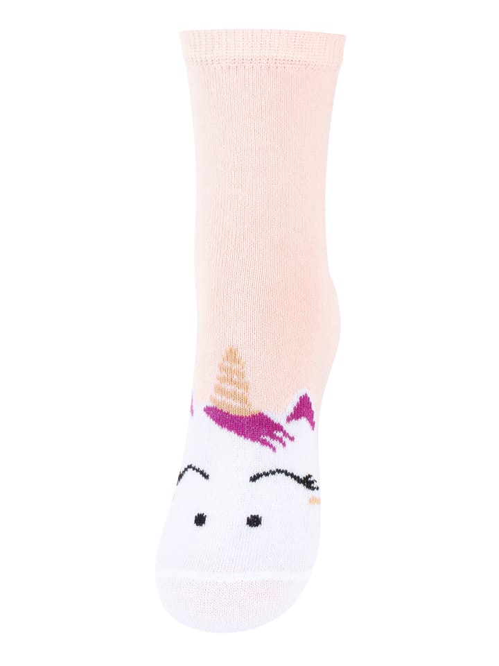Cotton Prime® 6 Paar Kinder Socken - Einhorn in Bunt günstig kaufen