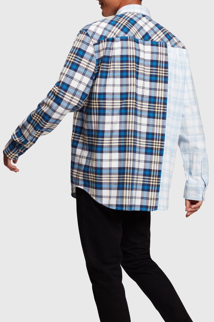 Flanellhemd mit Karo-Patchwork