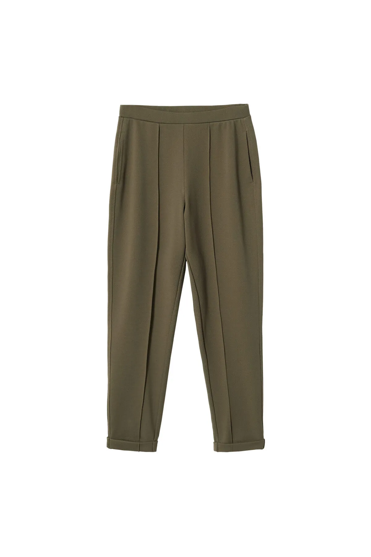 MANGO  Khakifarbene Damenhose 37043841