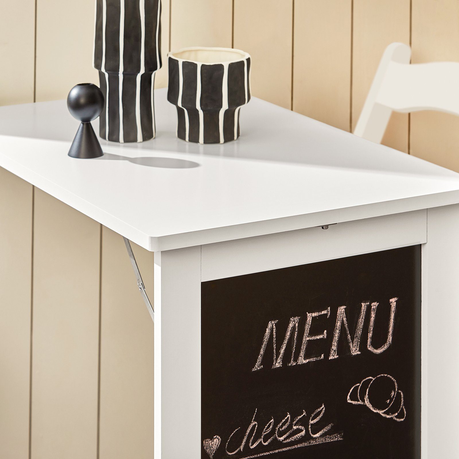 SoBuy Klapptisch FWT20, Wandtisch mit Tafel Esstisch Küchentisch Memoboard