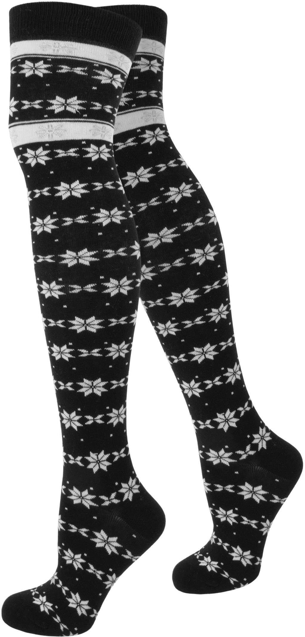 normani Overknees 1 Paar Overknees Norweger-Star Handgekettelte Fußspitze
