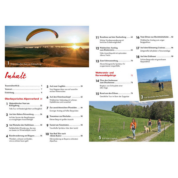 GEMÜTLICHE WANDERUNGEN IN DEN BAYERISCHEN VORALPEN - Wanderführer