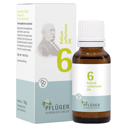 BIOCHEMIE Pflüger 6 Kalium sulfuricum D 6 Globuli  15 g  Globuli