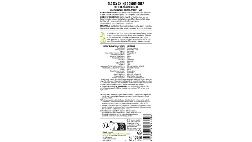 SANTE GLOSSY SHINE Conditioner 150 ml