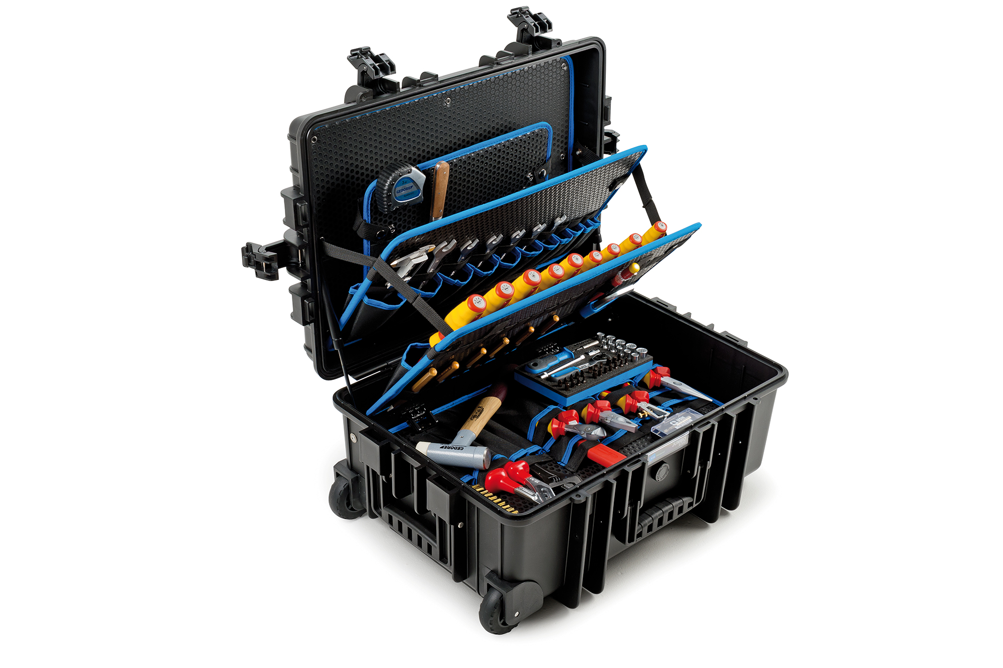 Gedore 8087190 117.19/P JET 6700 B&W Mobile Electrician Tool Case 87-piece
