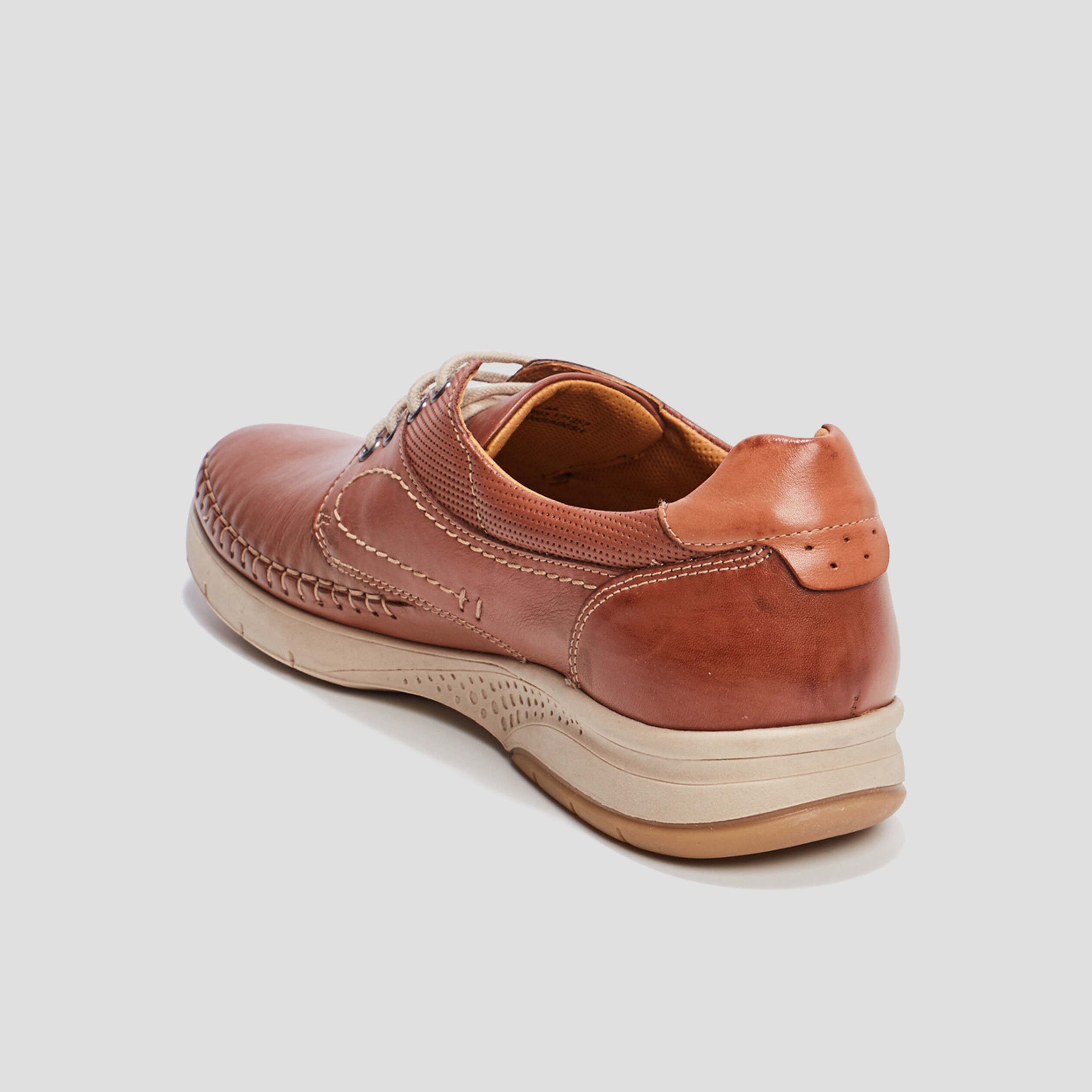Derbies en cuir Walking marron homme | La Halle