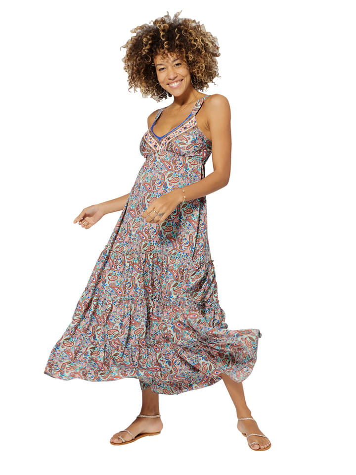 Aller Simplement Kleid in Hellbraun günstig kaufen