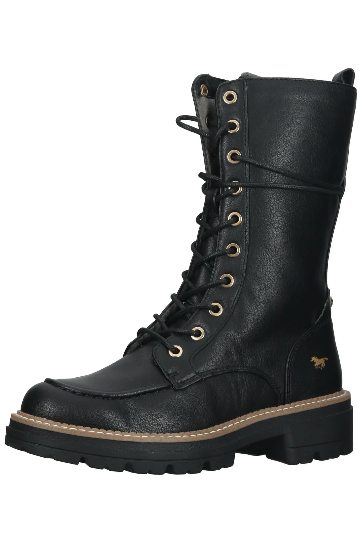 Mustang  Stiefelette - Schwarz - Blockabsatz