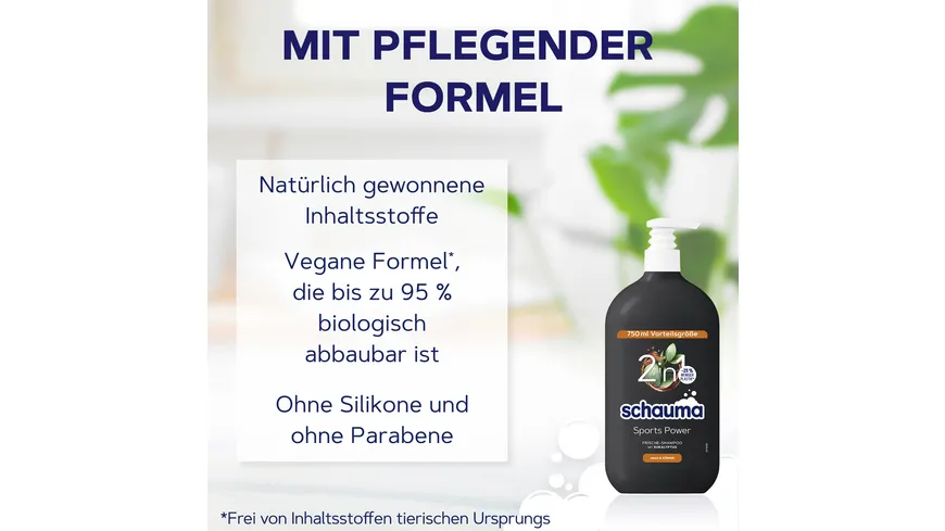 schauma 2in1 Sports Power Haar & Körper 750 ml