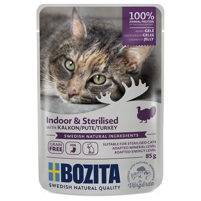 Bozita Häppchen in Gelee Indoor & Sterilised 12 x 85 g | bitiba %