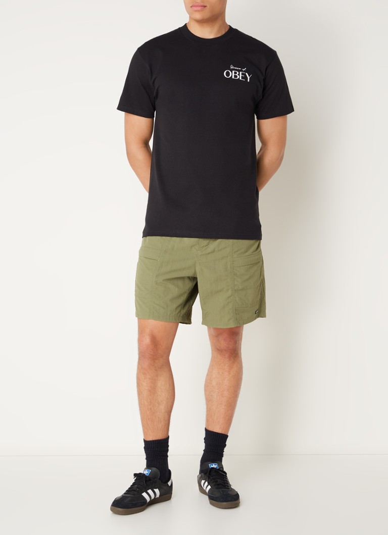 Obey House Of Obey T-shirt logo and back print