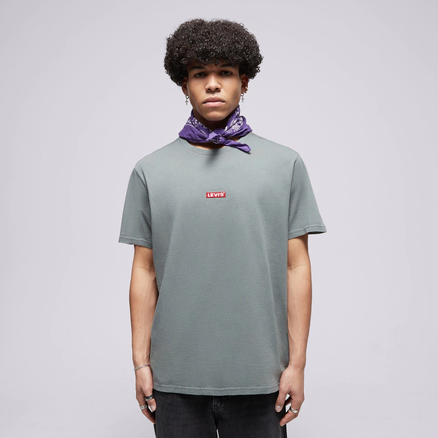 LEVI'S T-SHIRT SS RELAXED BABY TAB T GREENS Khaki