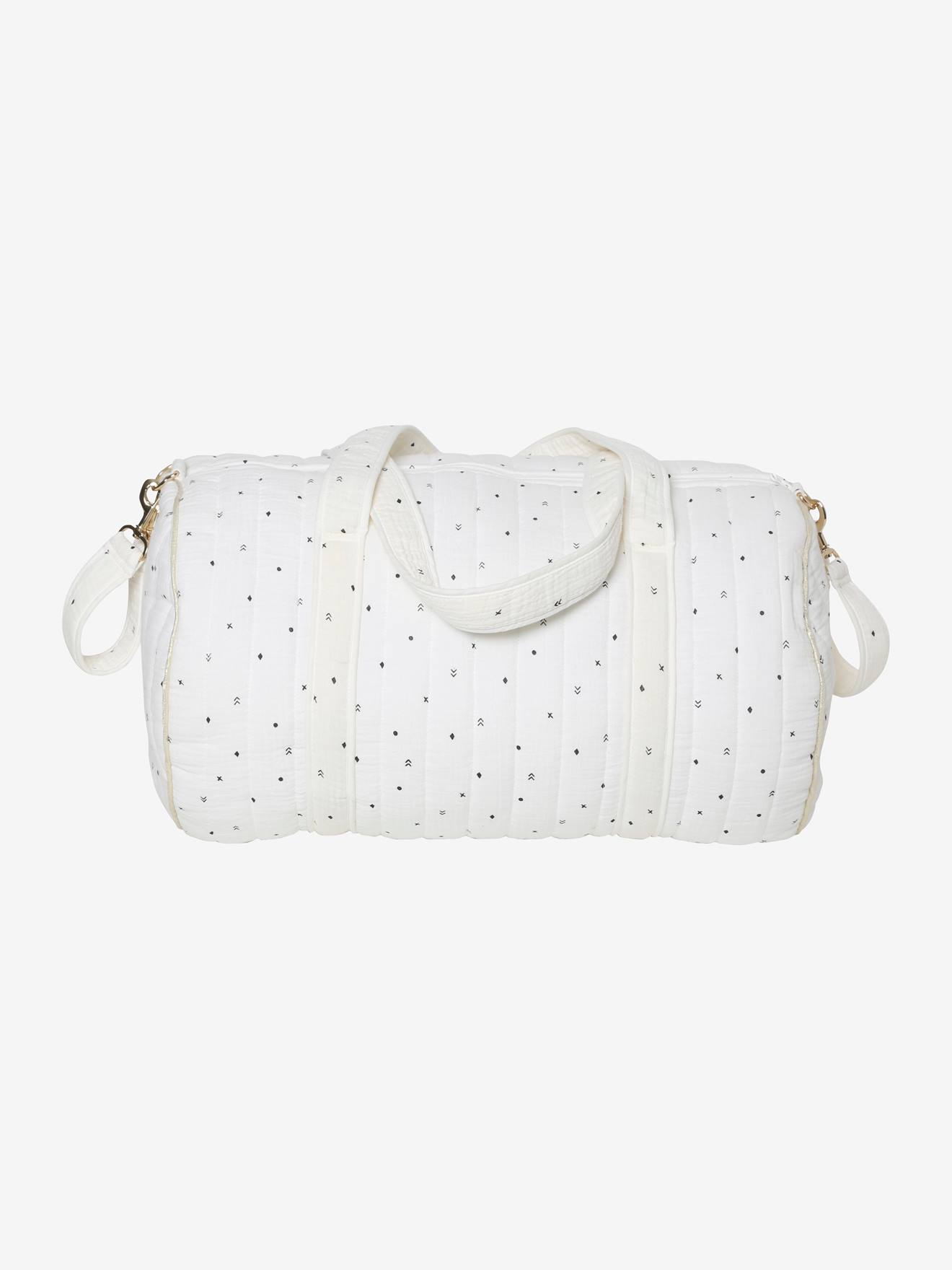Vertbaudet Wickeltasche BABY ROLL aus Musselin, personalisierbar - zartrosa
