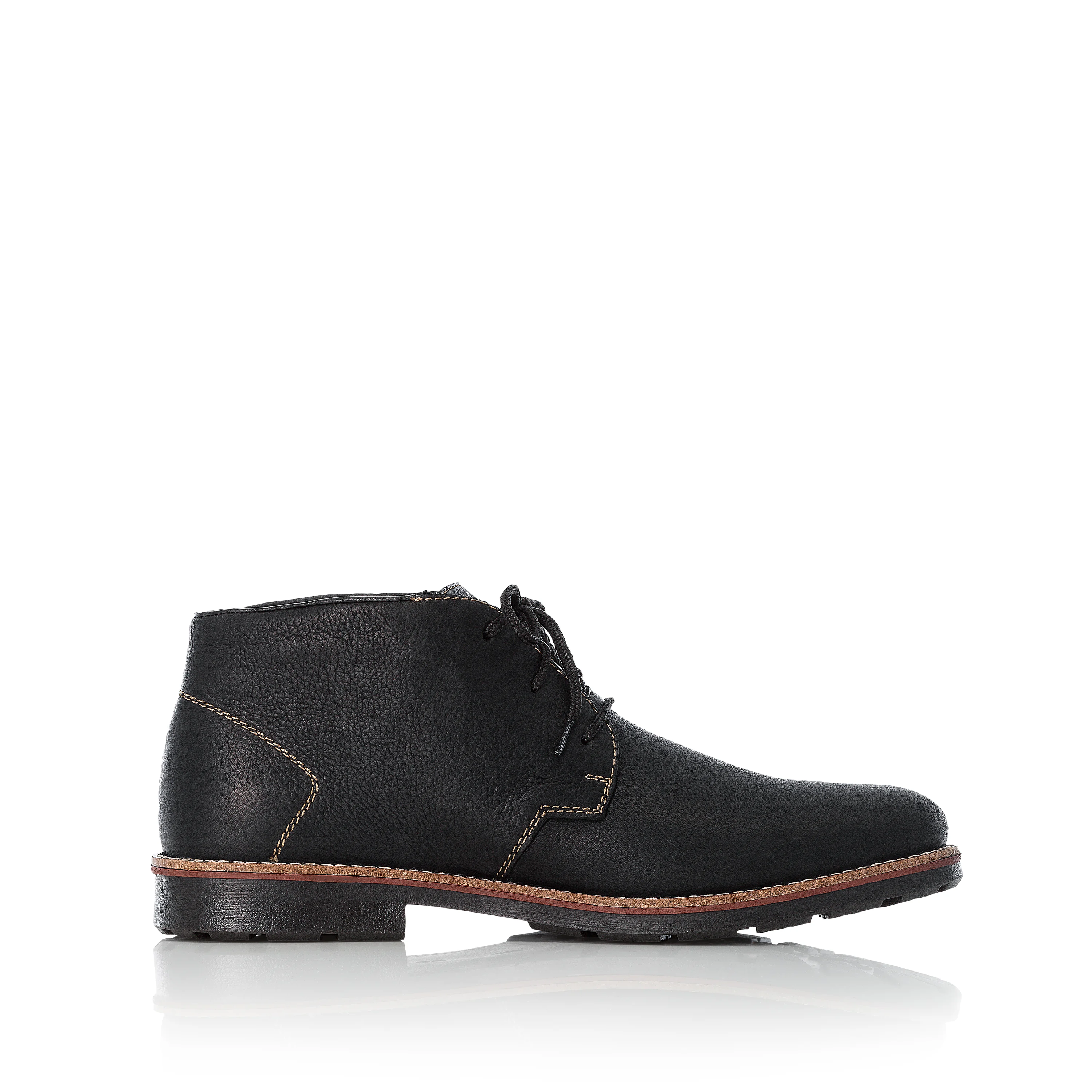 Rieker Herren Schnürschuhe graphitschwarz