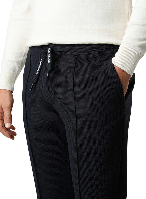 ARMANI EXCHANGE, Jogpants, Mikrofaser, nachtblau