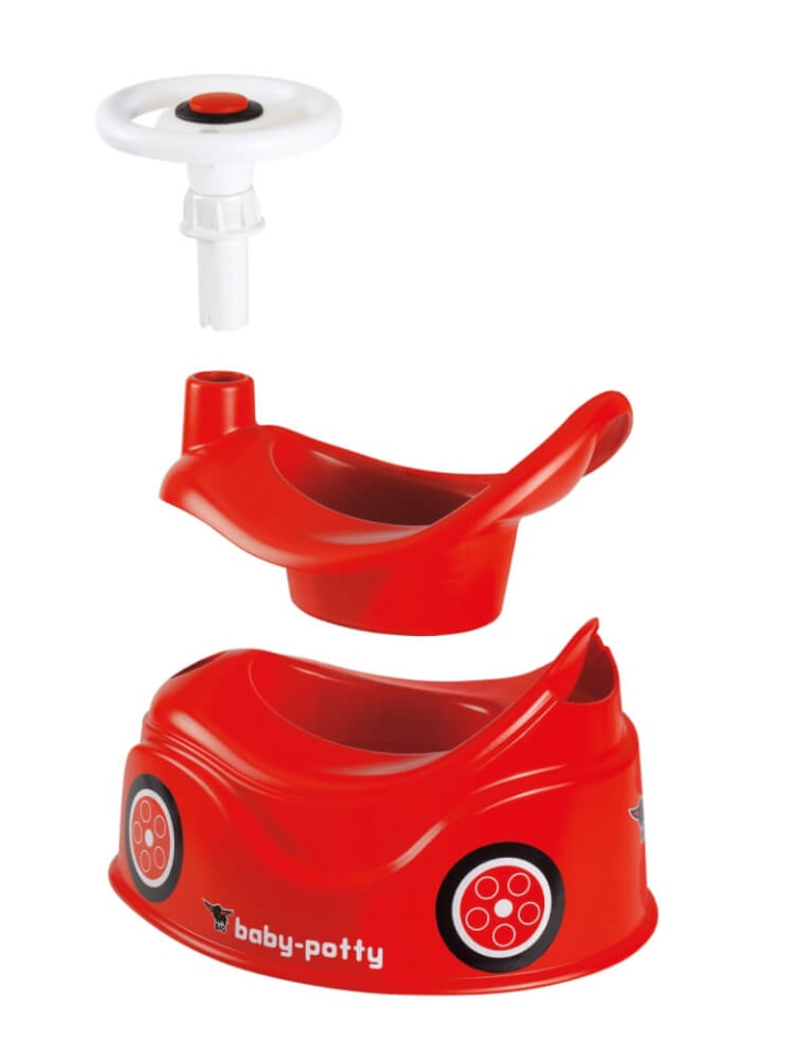 BIG Töpfchen Baby-Potty mit Lenkrad, Kunststoff, ca. 43x31x28 cm, rot, ab 12 M. günstig kaufen onesize
