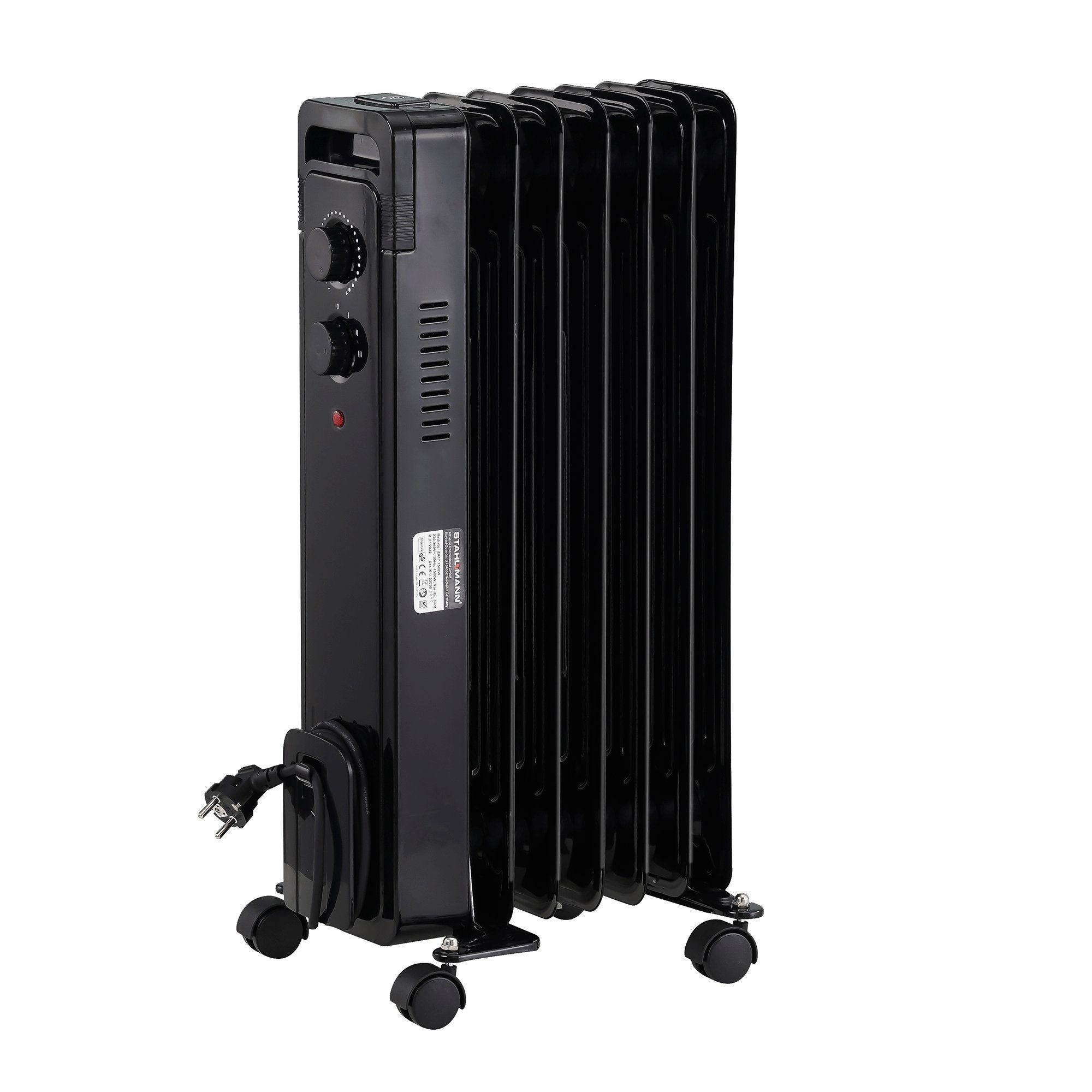 Stahlmann Heizgerät STAHLMANN Radiator Elektroheizung ZR17, 1500 W, Heizung Elektrisch mit Thermostat und 3 Heizstufen, Heizgerät