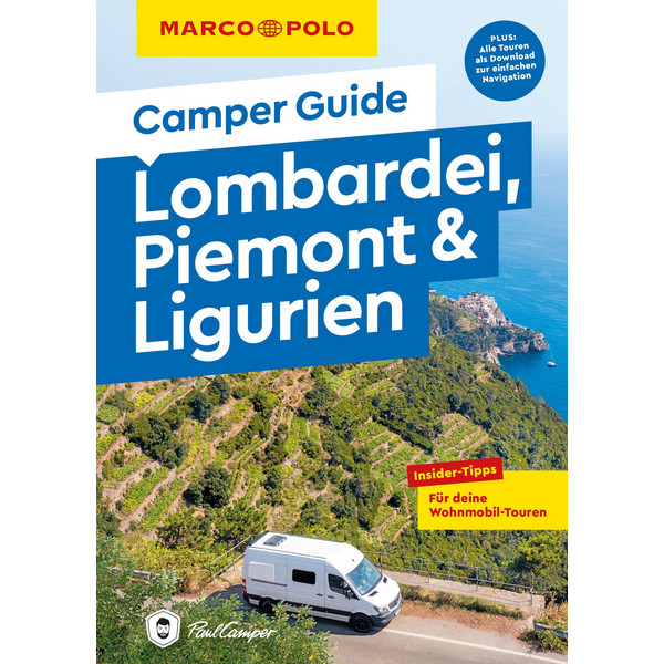 MARCO POLO CAMPER GUIDE LOMBARDEI, PIEMONT &  LIGURIEN - Reiseführer